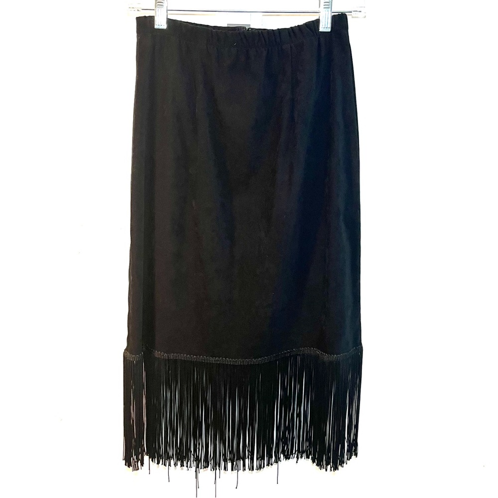 Banjo Dallas Western Black Fringe skirt